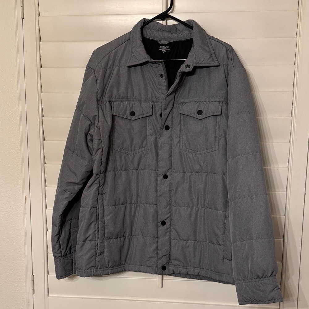 Young USA Men's Gray Quilted Jacket